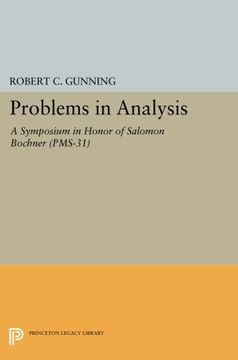 portada Problems in Analysis: A Symposium in Honor of Salomon Bochner (Pms-31) (Princeton Mathematical Series) (en Inglés)