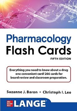 portada Lange Pharmacology Flash Cards, Fifth Edition (en Inglés)