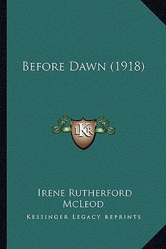 portada before dawn (1918) (en Inglés)
