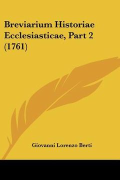 portada breviarium historiae ecclesiasticae, part 2 (1761) (in English)