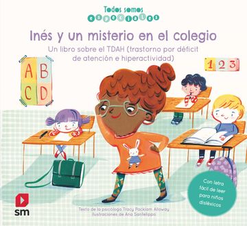 portada Inés y un Misterio en el Colegio. Un Libro Sobre el Tdah (in Spanish)