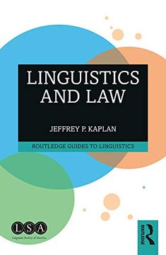 portada Linguistics and Law (en Inglés)