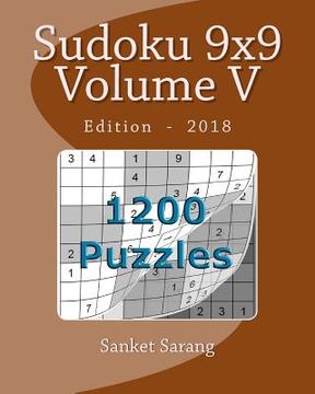 portada Sudoku 9x9 Vol V: Volume V (en Inglés)