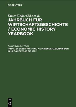 portada Inhaltsverzeichnis und Autorenverzeichnis der Jahrgänge 1968 bis 1972 (in German)