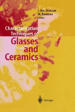 portada characterization techniques of glasses and ceramics (en Inglés)