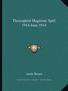 portada theosophist magazine april 1914-june 1914 (en Inglés)