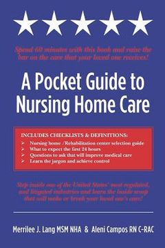 portada a pocket guide to nursing home care (en Inglés)