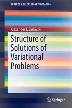 portada structure of solutions of variational problems (en Inglés)