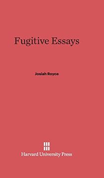 portada Fugitive Essays 