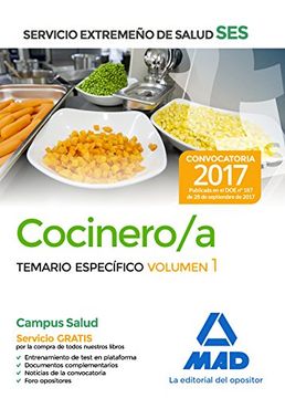 portada Cocinero/a del Servicio Extremeño de Salud (SES)