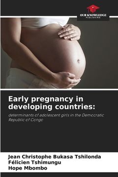 portada Early pregnancy in developing countries (en Inglés)