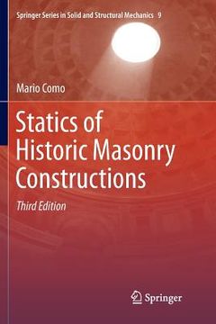 portada Statics of Historic Masonry Constructions (en Inglés)