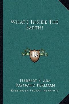 portada what's inside the earth! (en Inglés)