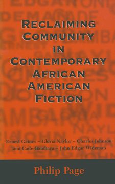 portada Reclaiming Community in Contemporary African American Fiction (in English)