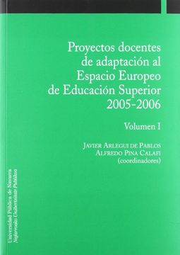 portada Proyectos Docentes De Adaptación Al Espacio Europeo De Educación Superior. 2005-2006