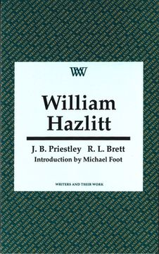 portada William Hazlitt (Writers and Their Work) (en Inglés)