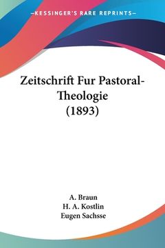 portada Zeitschrift Fur Pastoral-Theologie (1893) (en Alemán)