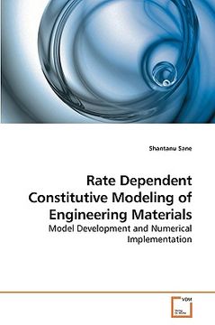 portada rate dependent constitutive modeling of engineering materials (en Inglés)