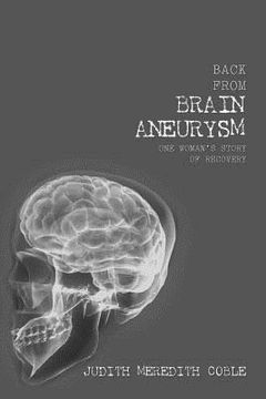 portada back from brain aneurysm (en Inglés)
