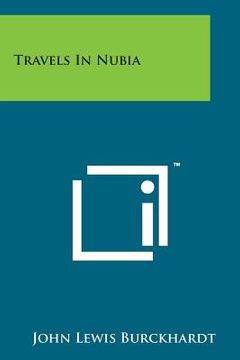 portada Travels in Nubia (en Inglés)