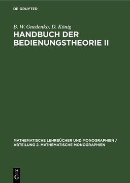 portada Handbuch der Bedienungstheorie ii (en Alemán)