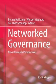 portada Networked Governance: New Research Perspectives