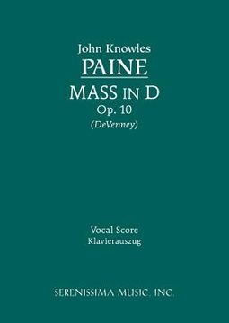 portada Mass in D, Op.10: Vocal score (en Latin)