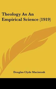 portada theology as an empirical science (1919) (en Inglés)