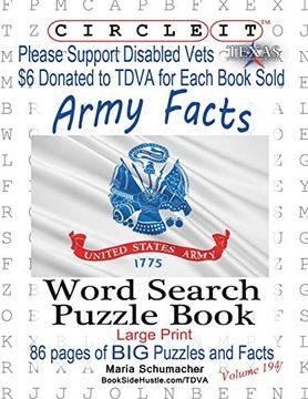 portada Circle it, Army Facts, Word Search, Puzzle Book 
