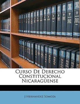 portada curso de derecho constitucional nicaragense