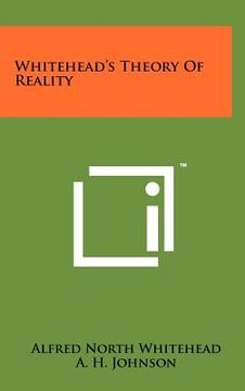 portada whitehead's theory of reality (en Inglés)