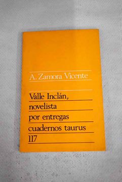 portada Valle Inclan Novelista por Entregas