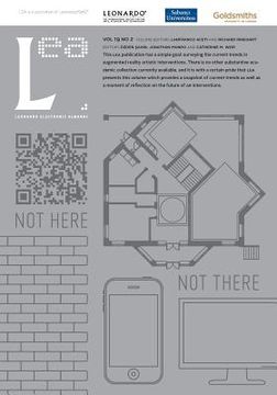 portada Not Here Not There: Leonardo Electronic Almanac, Vol. 19, No. 2 (in English)