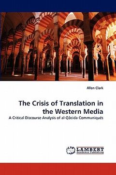 portada the crisis of translation in the western media (en Inglés)