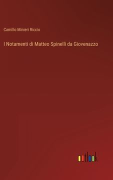 portada I Notamenti di Matteo Spinelli da Giovenazzo (in Italian)