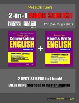 portada Preston Lee's 2-in-1 Book Series! Conversation English & Read & Write English Lesson 1 - 20 For Danish Speakers (en Inglés)