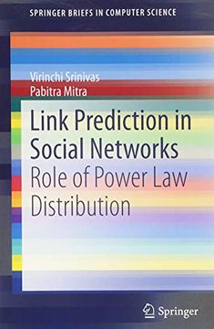 portada Link Prediction in Social Networks: Role of Power law Distribution (Springerbriefs in Computer Science) (en Inglés)