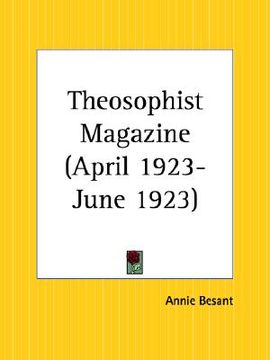portada theosophist magazine april 1923-june 1923