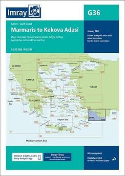 portada Imray Chart g36 Turkey - South Coast: Marmaris to Kekova Adasi (Imray g Charts) 