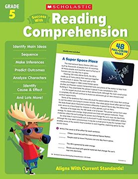 portada Scholastic Success With Reading Comprehension Grade 5 Workbook (en Inglés)