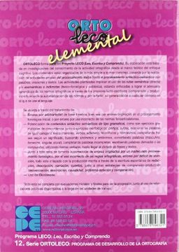 portada Ortoleco. Elemental (in Spanish)