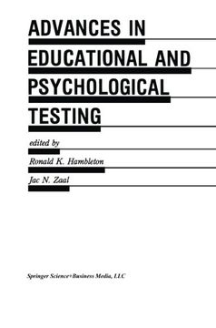 portada Advances in Educational and Psychological Testing: Theory and Applications (Evaluation in Education and Human Services)