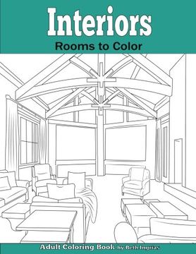 portada Interiors: Rooms to Color: An Adult Coloring Book