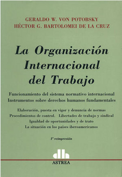 portada LA ORGANIZACIÓN INTERNACIONAL DEL TRABAJO FUNCIONAMIENTO DEL SISTEMA NORMATIVO INTERNACIONAL INSTRUMENTOS SOBRE DERECHOS HUMANOS FUNADAMENTALES (in Spanish)