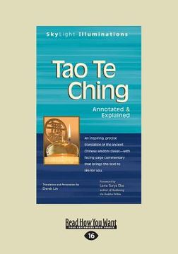 portada Tao Te Ching: Annotated & Explained (Large Print 16pt) (en Inglés)