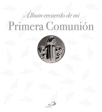 portada Álbum Recuerdo de mi Primera Comunión. Modelo b. Con Incrustaciones Plateadas en Relieve (Primeras Comuniones) (in Spanish)