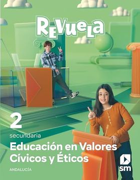 portada Educación en Valores Cívicos y Éticos. 2 Secundaria. Revuela. Andalucía
