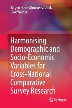 portada Harmonising Demographic and Socio-Economic Variables for Cross-National Comparative Survey Research (en Inglés)