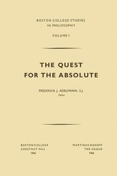 portada The Quest for the Absolute (en Inglés)