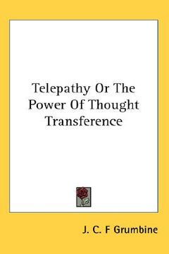portada telepathy or the power of thought transference